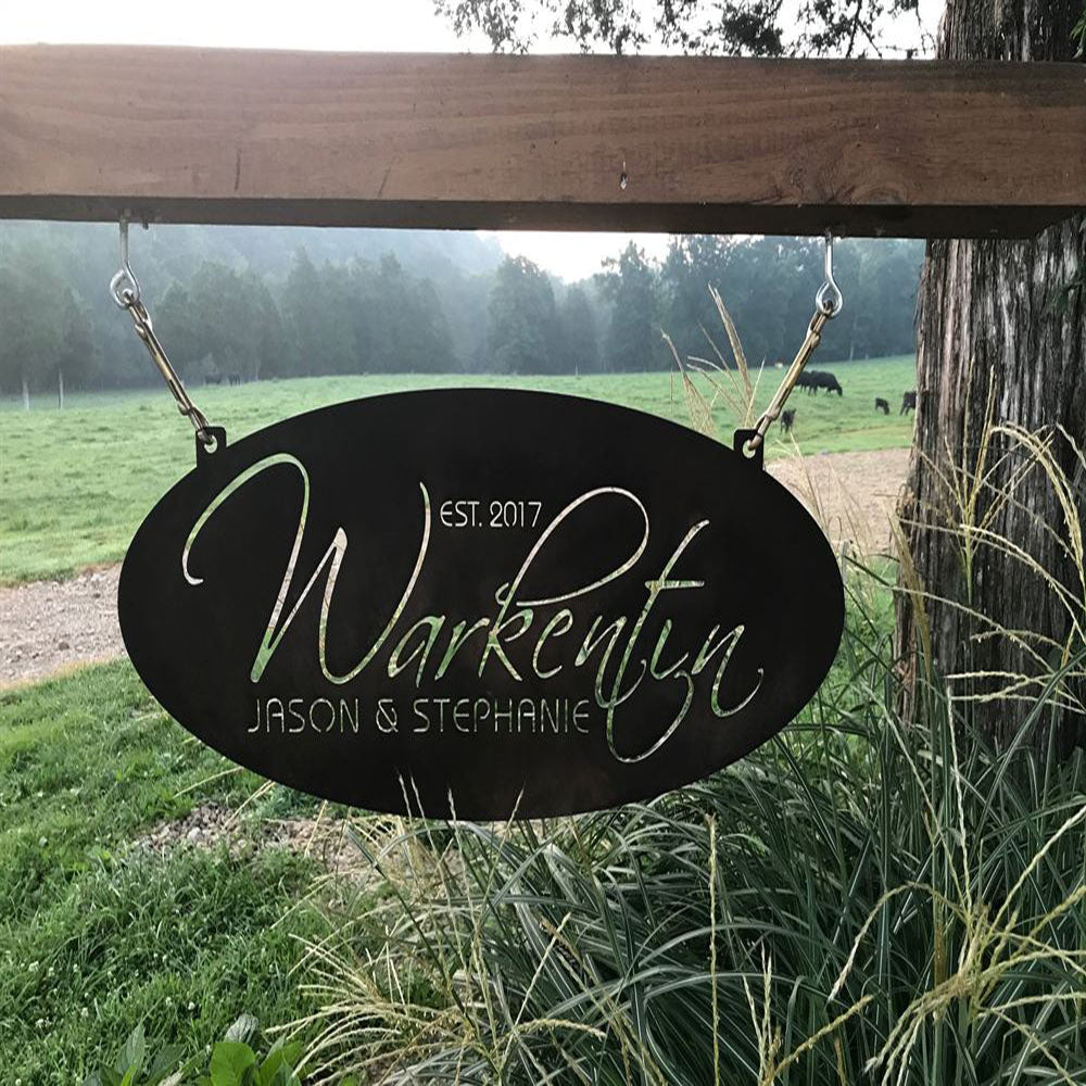 Metal Address Sign, Address Plaque House Numbers Address Sign For House Address Plaque Personalized Metal Signs For Home Last Name Letter