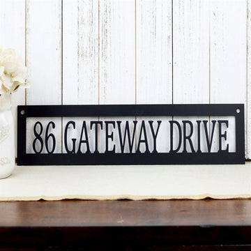 Metal Address Sign, Address Sign Metal Address Numbers Address Metal Sign House Numbers Modern Address Sign Sign For Front Of House Address