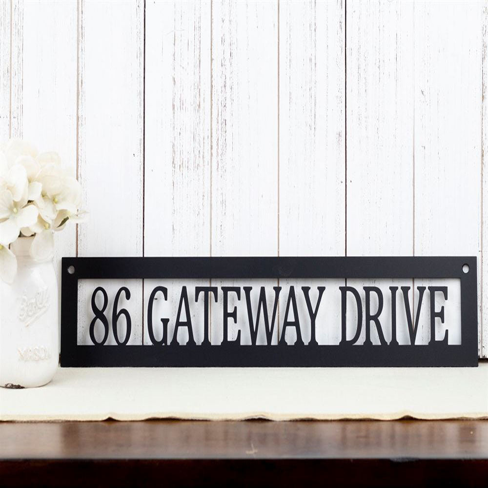 Metal Address Sign, Address Sign Metal Address Numbers Address Metal Sign House Numbers Modern Address Sign Sign For Front Of House Address