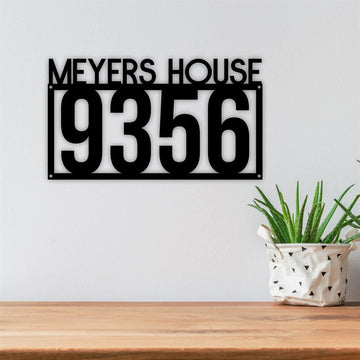 Metal Address Sign, Address Sign Metal House Number Sign Modern Address Metal Art Decor Address Sign Metal Address Sign Address Numbers