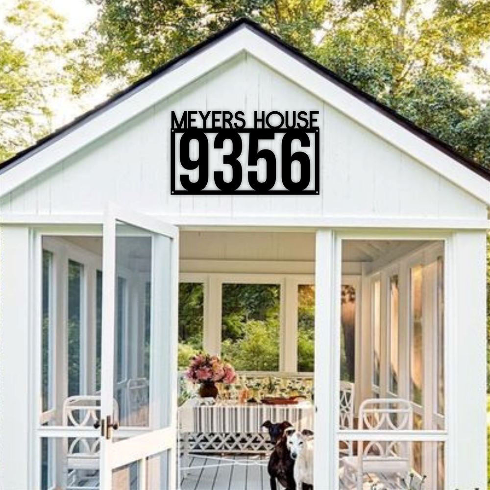 Metal Address Sign, Address Sign Metal House Number Sign Modern Address Metal Art Decor Address Sign Metal Address Sign Address Numbers