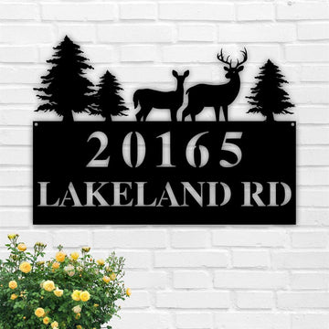 Metal Address Sign, Bird House Numbers Branch Address Sign Metal House Numbers Address Signs Sign Metal Address Sign Metal Address Numbers