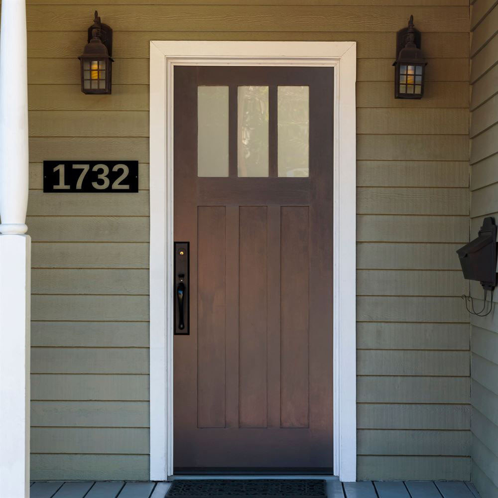 Metal Address Sign, Custom Vertical House Number Metal Sign Vertical Address Metal Wall Art Outdoor Sign Address Sign Address Plaque