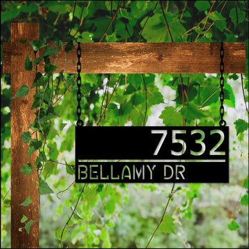 Metal Address Sign, Fancy House Address Plaque House Address Numbers Sign Address Sign Metal Address Sign Metal House Numbers Metal Address