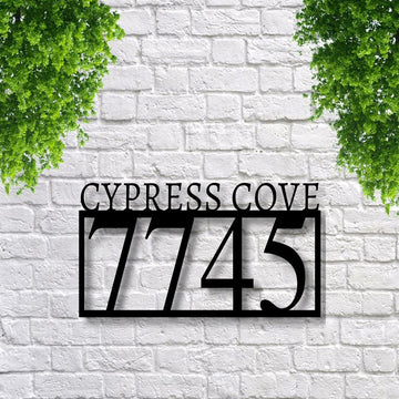 Metal Address Sign, House Number Metal Sign Metal Address Sign Custom Metal Sign House Numbers Address Plaque Address Sign