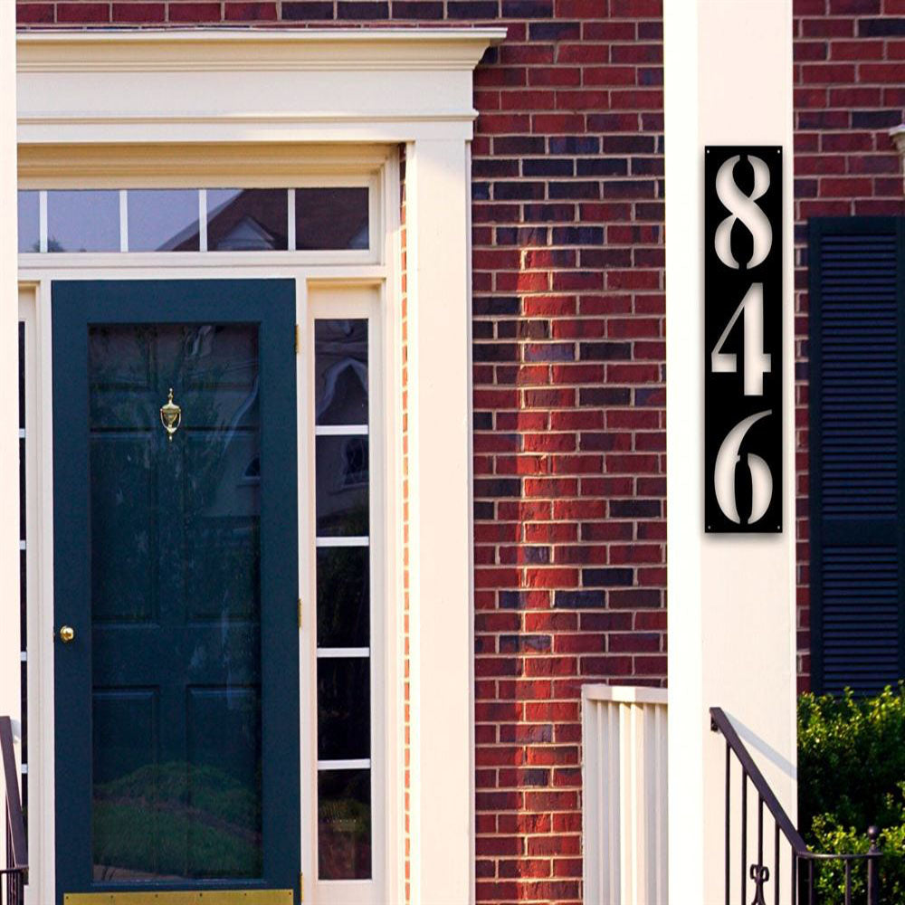 Metal Address Sign, House Number Plaque Address Plaque House Number Metal Address Sign Front Porch Decor Porch Signs Metal Signs House