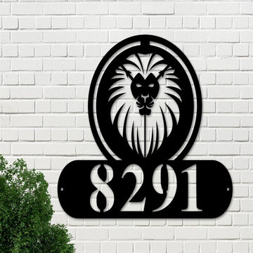 Metal Address Sign, House Number Sign House Numbers Address Plaque Address Sign House Number House Number Plaque Modern Address Sign