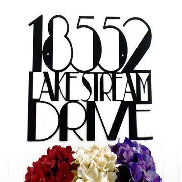 Metal Address Sign, House Numbers Birds On A Limb Branch Address Metal Sign Metal Art Custom Address Plaque House Numbers Unique Address