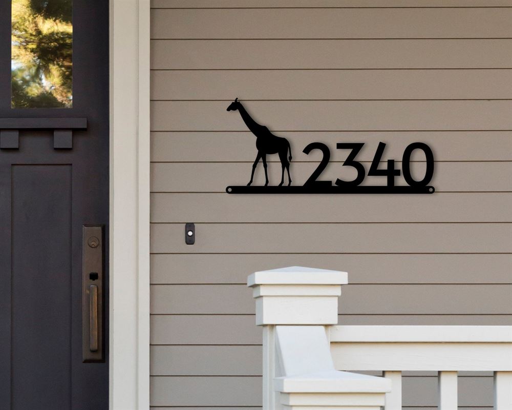 Metal Address Sign, House Numbers, Horse Jockey Metal Address Plaque For House Address Number Metal Horse Address Sign House Numbers Front