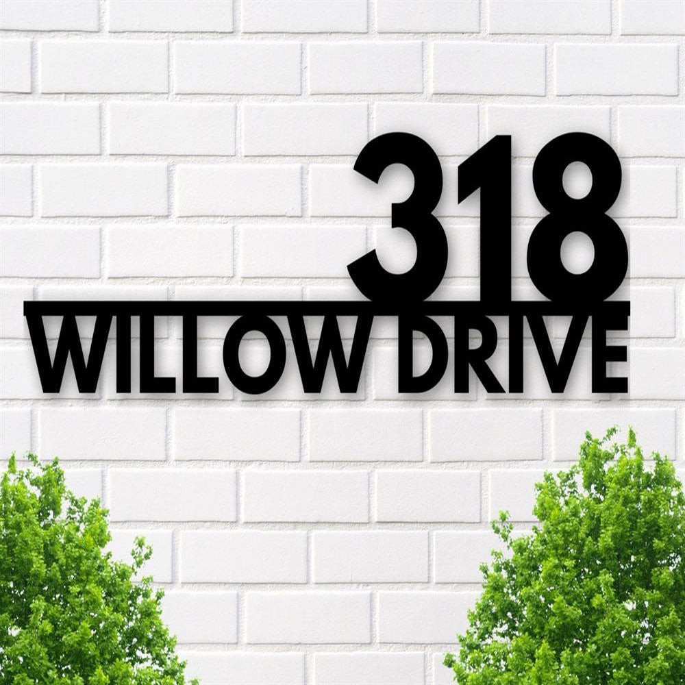 Metal Address Sign, House Numbers House Number Plaque Address Plaque Address Sign Custom Metal Sign House Number Metal House Numbers