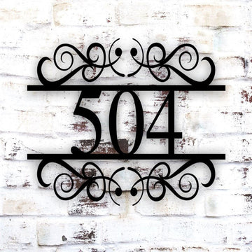 Metal Address Sign, House Numbers Metal Address Sign Metal House Number Plaque Custom Metal Plaque House Address Sign Metal House Numbers