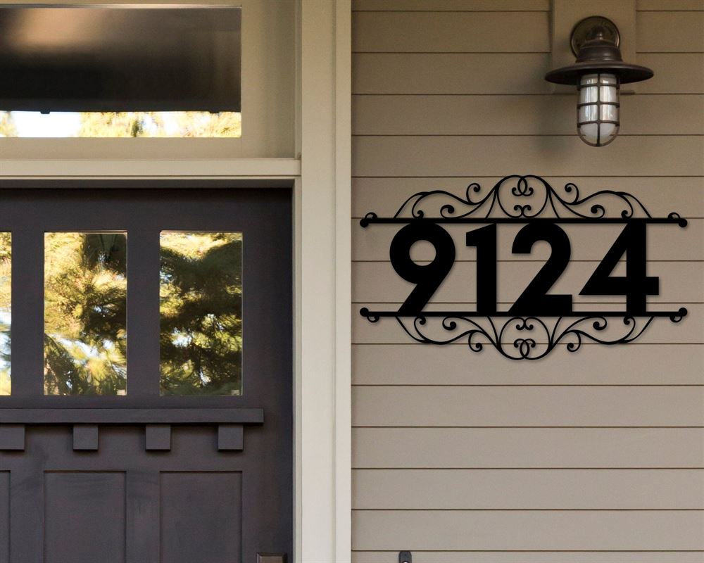 Metal Address Sign, Large Spring Bird With Stakes Address Sign- Plasma Cut Metal Sign Cut Metal Sign Wall Metal Sign