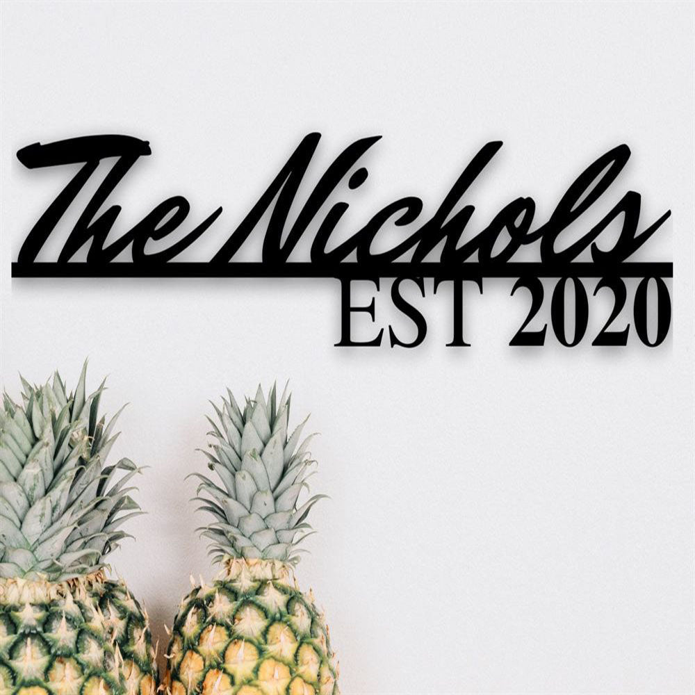 Metal Address Sign, Light Up Wall Art, Housewarming Gift, Door Hanger, Wedding Gift, Wall Metal Sign, Home Decor Sign, Anniversary Gift