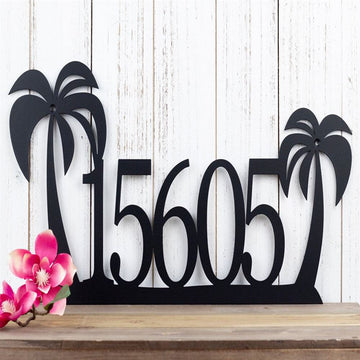Metal Address Sign, Metal Address Sign For House Address Number Sign Metal Address Plaque House Numbers Sign Decorative Address Sign Front