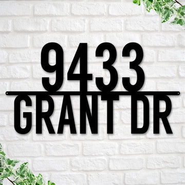 Metal Address Sign, Metal Address Sign For House Cut Metal Sign Wall Metal Art