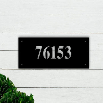 Metal Address Sign, Metal Address Sign For House Metal House Number Address Plaque Front Porch Decor Metal Signs Metal Address Numbers