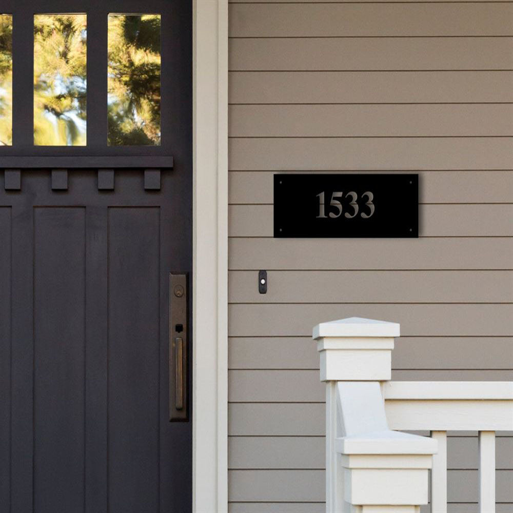 Metal Address Sign, Metal Address Sign For House Metal House Number Address Plaque Front Porch Decor Metal Signs Metal Address Numbers