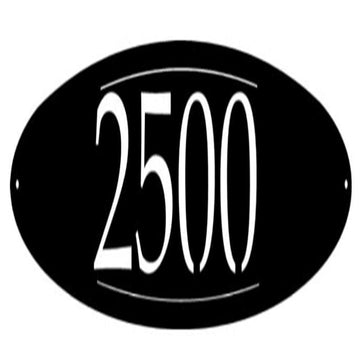 Metal Address Sign, Metal Address Sign Oval House Number Oval Metal Wall Art Metal House Sign