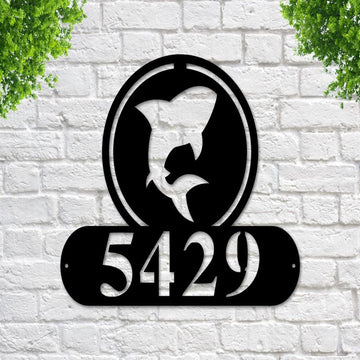 Metal Address Sign, Metal Address Sign Private Drive Address Sign With Powder Coat Finish Metal Wall Art Metal House Sign