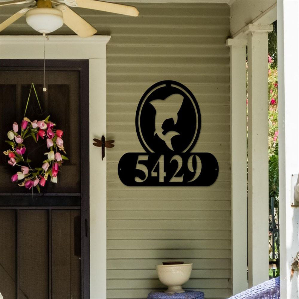 Metal Address Sign, Metal Address Sign Private Drive Address Sign With Powder Coat Finish Metal Wall Art Metal House Sign