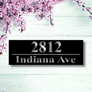 Metal Address Sign, Metal House Number Sign Modern Address Sign Modern Address Art Decor Address Sign Metal Address Sign Address Plaque