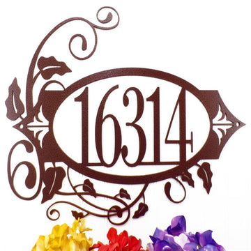 Metal Address Sign, Metal House Number Sign Outdoor Sign Address Sign Address Numbers Custom Metal Sign Custom House Number 3 Digit Only