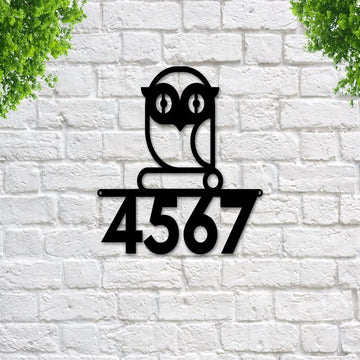 Metal Address Sign, Metal House Numbers Address Sign Bird Address Sign Metal Address Numbers Address Plaque Front Porch Decor Porch Signs