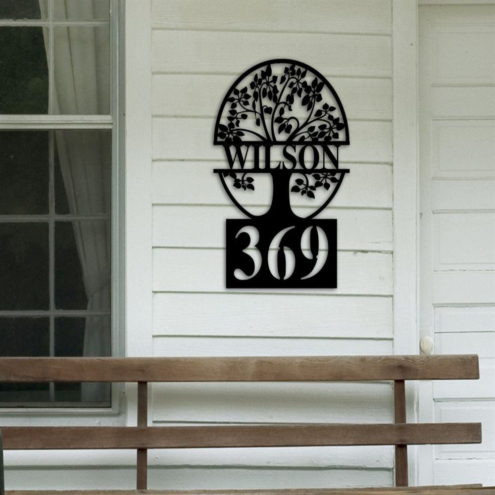 Metal Address Sign, Metal House Numbers Address Sign House Number Plaque Metal Address Numbers Music Sign Front Porch Decor Porch Signs