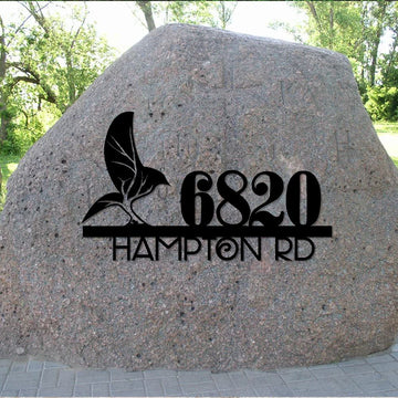 Metal Address Sign, Mountain Metal House Number Sign Metal Sign Outdoor Sign House Numbers Address Plaque Address Sign Custom Sign