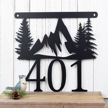 Metal Address Sign, Palm Tree House Number Metal Sign Outdoor Sign House Numbers Address Sign Address Plaque Metal House Number Beach Metal