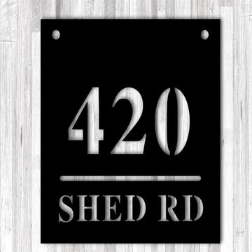 Metal Address Sign, Personalized Metal Address Sign Modern Address Sign Metal House Numbers Address Plaque Housewarming Gift address Plaque