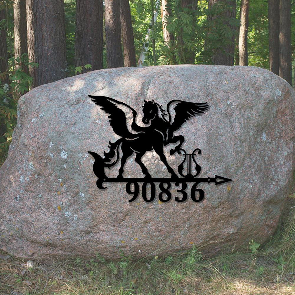 Metal Address Sign, Rectangular House Number Sign-vertical Metal Address Sign Address Number Plaque House Numbers,vertical House Number