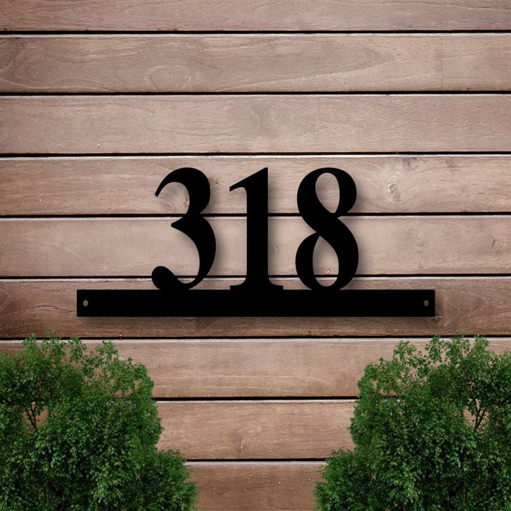 Metal Address Sign, Rustic Address Planter Address Sign House Numbers Sign Address Plaque New House Address Planter Vertical Address Sign