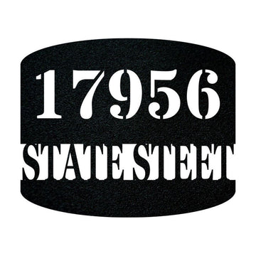 Metal Address Sign, Scroll Address Sign House Number Plaque Door Number Metal House Number Metal Art Address Number Number Sign