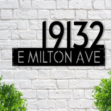 Metal Address Sign, Station Number Plaque House Numbers House Number Sign Address Sign Address Plaque Address Sign Address Numbers House