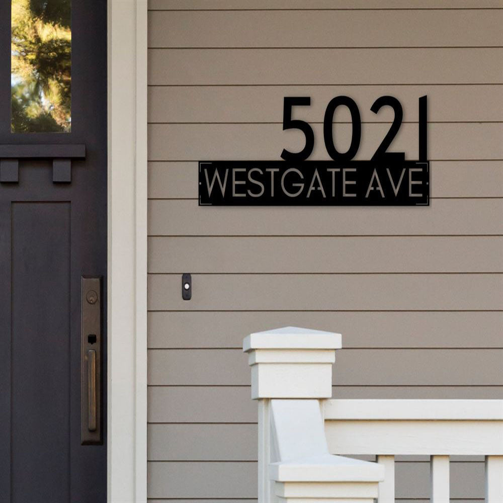 Metal Address Sign, Station Number Plaque House Numbers House Number Sign Address Sign Address Plaque Address Sign Address Numbers House