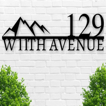 Metal Address Sign, Swan Address Sign Swan Metal Sign Metal Swan Sign Bird Sign Swan Bird Decor Metal House Numbers Address Plaque Metal