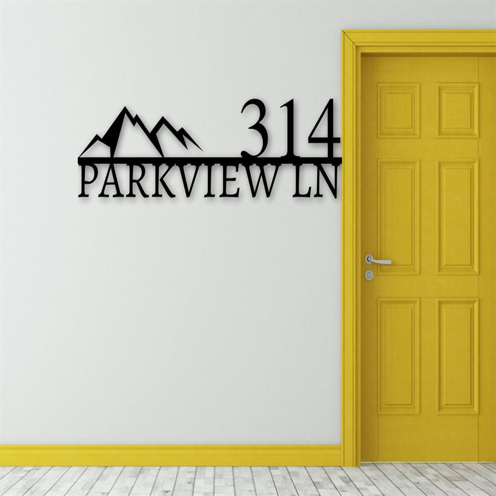 Metal Address Sign, Swan Address Sign Swan Metal Sign Metal Swan Sign Bird Sign Swan Bird Decor Metal House Numbers Address Plaque Metal