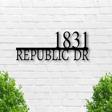 Metal Address Sign, Tree Address Plaque Housewarming Gifts Address Sign Custom Metal Address Sign Custom Street Address Sign