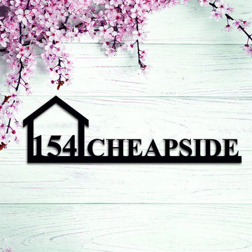 Metal Address Sign, Vertical House Number Metal Sign Address Sign Metal Wall Art Address Plaque Metal House Number Custom Sign