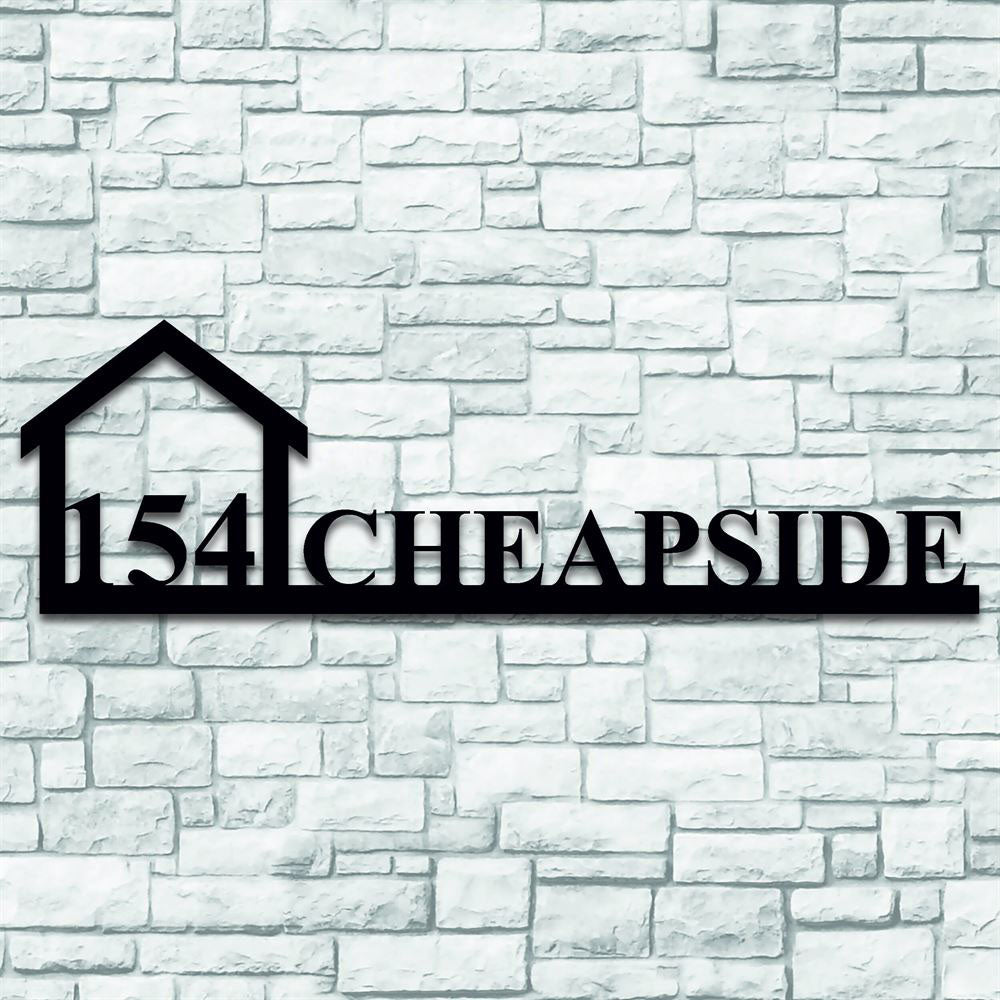 Metal Address Sign, Vertical House Number Metal Sign Address Sign Metal Wall Art Address Plaque Metal House Number Custom Sign