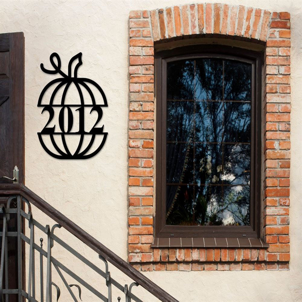 Metal Address Sign, Vertical House Number Sign Metal Sign Custom Metal Sign Address Sign Address Plaque House Numbers Outdoor Sign