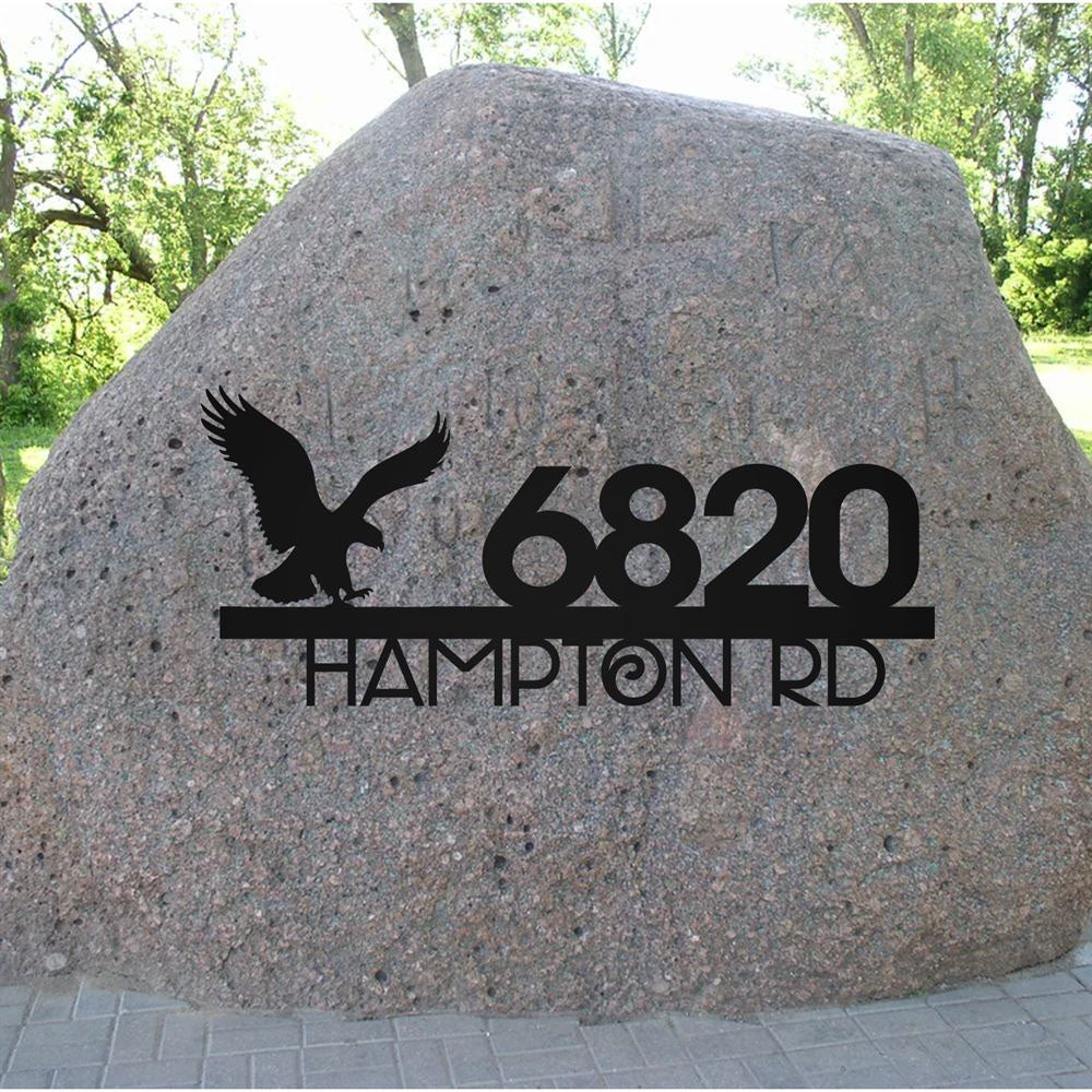 Metal Address Sign, Vertical Outdoor House Number Metal Sign, Digit Black Address Plaque Outdoor Sign Address Sign Sign Age