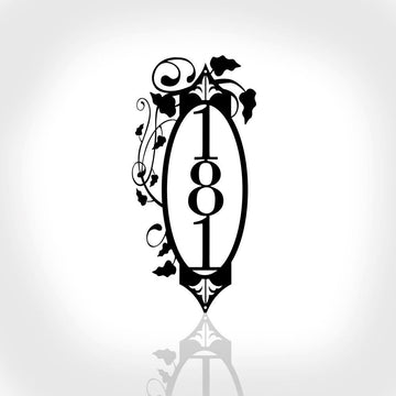 Metal Address Sign, Vertical Outdoor House Number Metal Sign House Numbers Address Sign Custom Sign Metal Wall Art Outdoor Sign Metal Wall