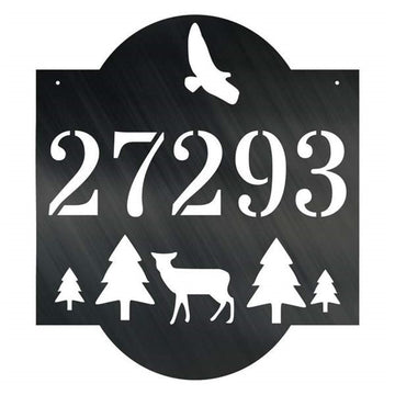 Metal Address Sign, Wilderness Address Customized Metal Signs Custom Metal Sign Custom Signs Metal Sign