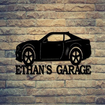 Metal Camaro Inspired Sign Personalized Sports Car Decoration Metal Garage Decoration Metal Racing