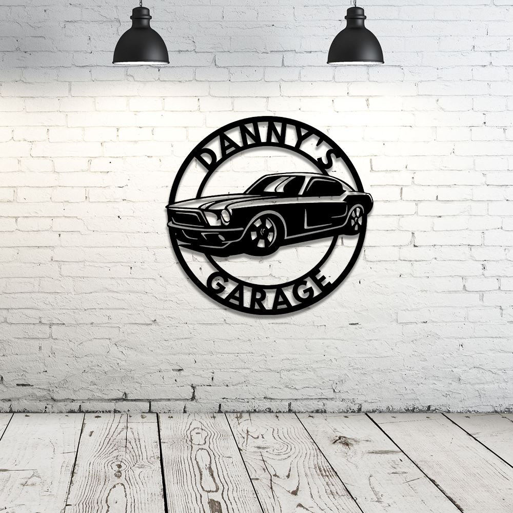 Metal Car Sign, Car Signs for Garage, Car Name Sign, Muscle Car Garage Metal Sign, Man Cave Sign Mechanic