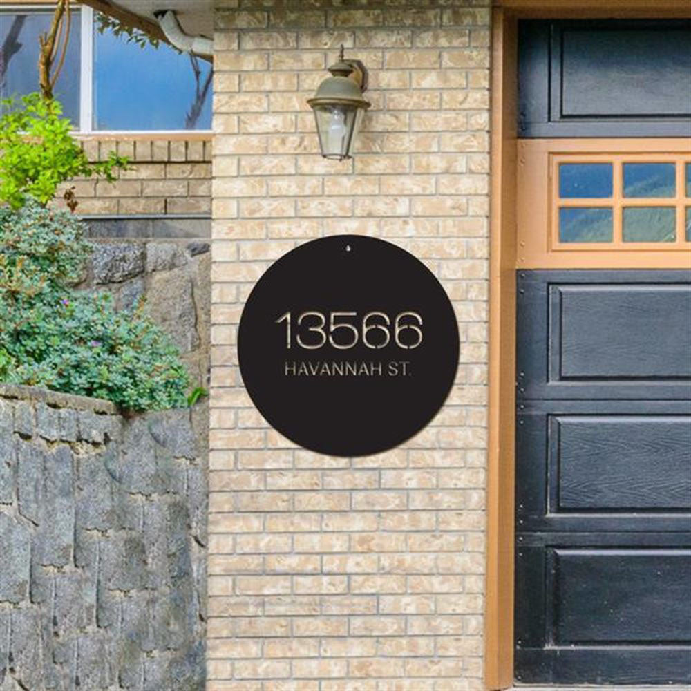 Metal Modern Address Sign, Cut Metal Sign, Metal House Sign, Wall Metal Sign, Home Decor Sign, Anniversary Gift, Wall Decoration Art