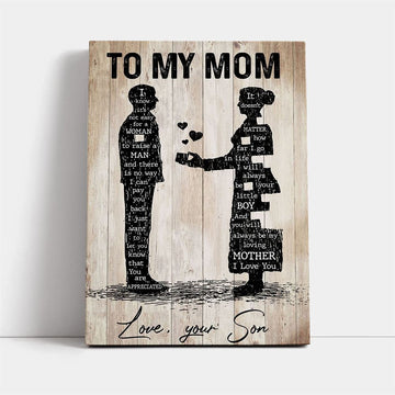 Mom You'Re Appreciated Canvas, Mother's Day Canvas Art, Gift For Mom, Birthday Gift, Mother's Day Wall Art
