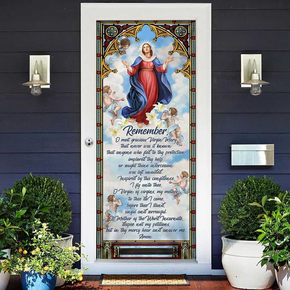 Mother Mary, Blessed Virgin Mary Door Cover, Christian Door Decor, Door Christian Church, Christian Door Plaques